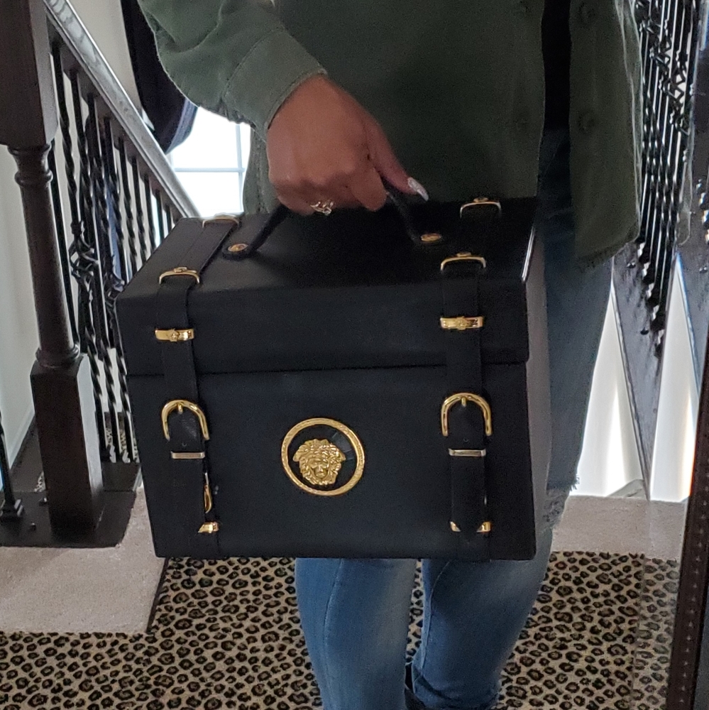 Authentic Rare Vintage Versace Train Case Toiletry - Picture 2 of 14